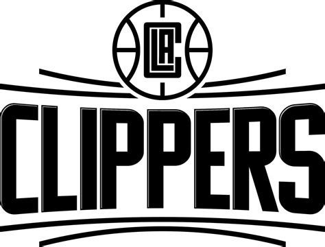 clippers logo black and white